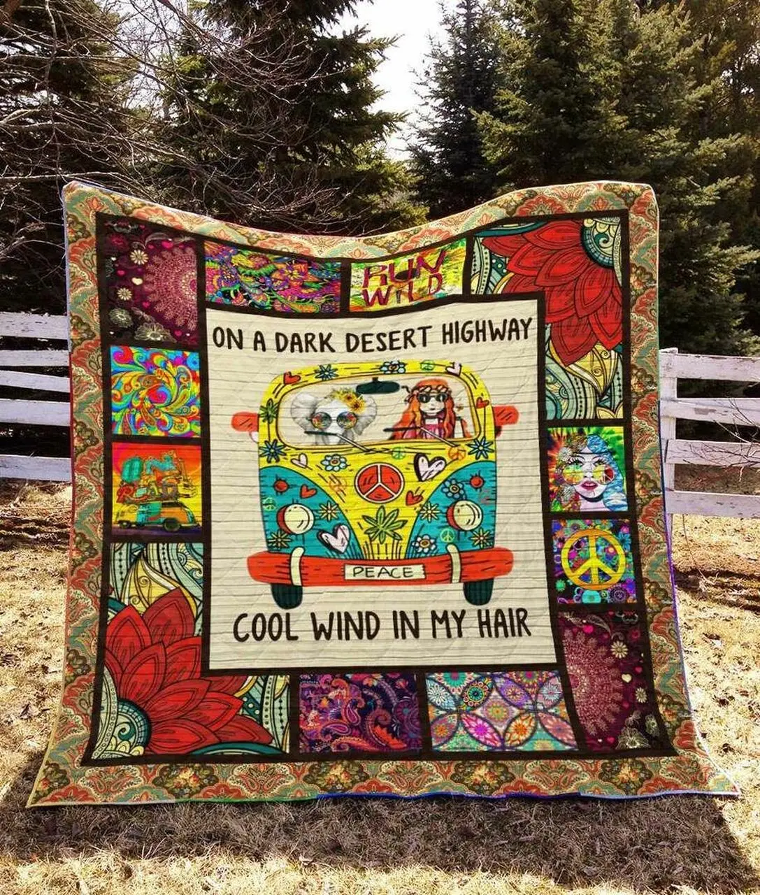 Hippie Na120701B Tbg Quilt Blanket and Home Decor