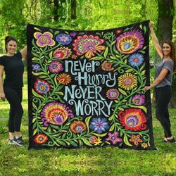 Hippie Never Worry JM6 NTTH011298 3D Customized Quilt and Home Decor