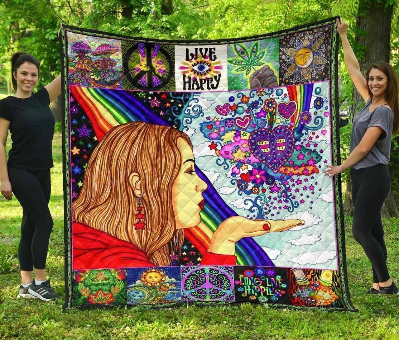 Hippie Premium 2 Blanket Th0807 Quilt and Home Decor