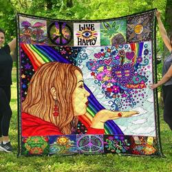 Hippie Premium 2 Blanket Th0807 Quilt and Home Decor