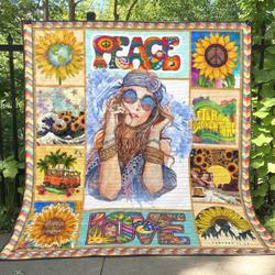Hippie Qh070801C Tbg Quilt Blanket and Home Decor