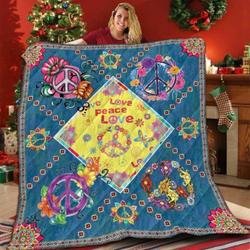 Hippie Sign Por Per 3D Customized Quilt and Home Decor