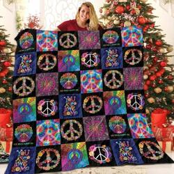 Hippie Square Pattern Kout 3D Customized Quilt and Home Decor