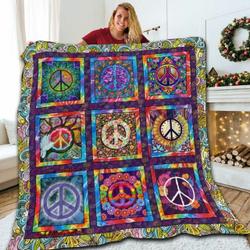 Hippie Square PatterV1 3D Customized Quilt and Home Decor