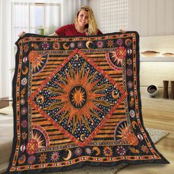 Hippie Sun VF12 3D Customized Quilt and Home Decor