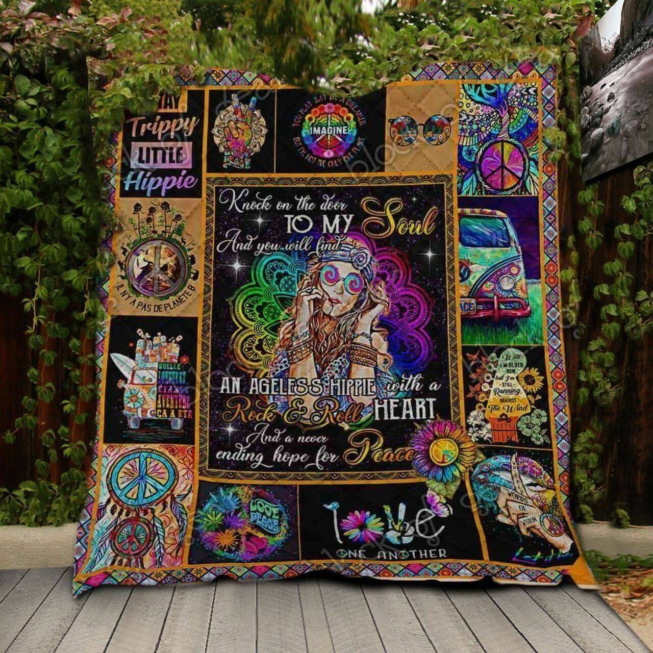 Hippie To My Soul AL1 NTA020398 3D Customized Quilt and Home Decor