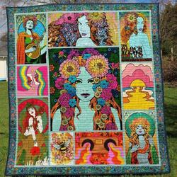 Hippie Tu170702A Tbg Quilt Blanket and Home Decor