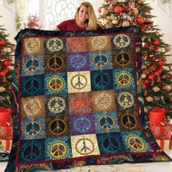 Hippie Vintage Sign V1 QE 3D Customized Quilt and Home Decor