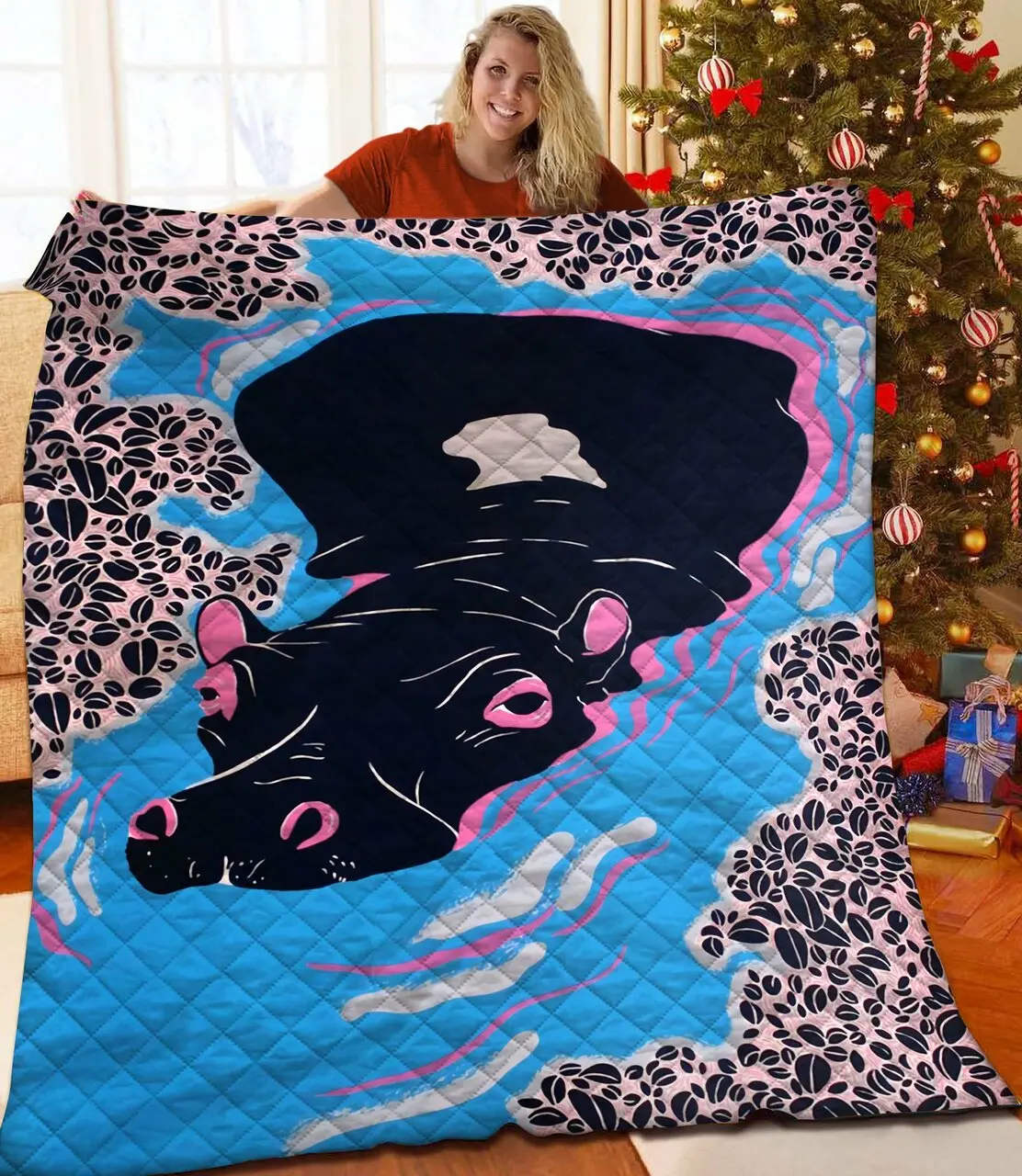 Hippo Quilt Uoh and Home Decor