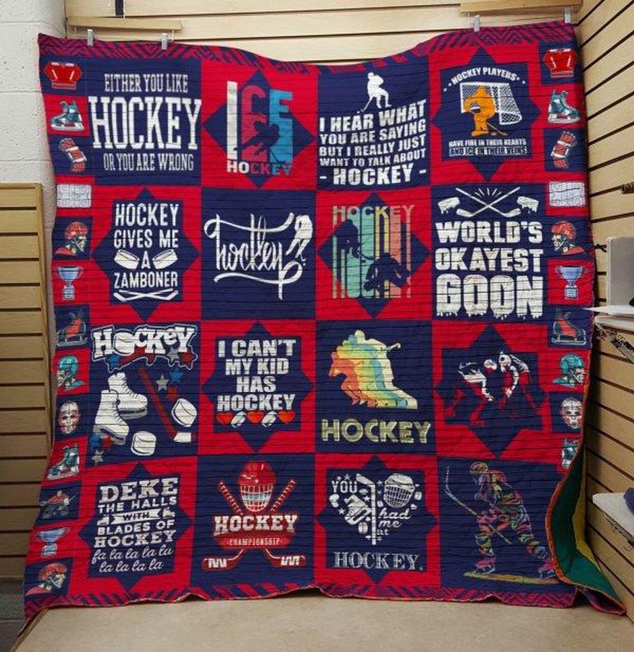 Hockey 2702047 Quilt Blanket Quilt and Home Decor