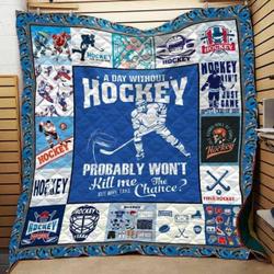 Hockey Cla1610410Q Quilt Blanket and Home Decor