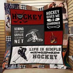 Hockey Cla1610445Q Quilt Blanket and Home Decor