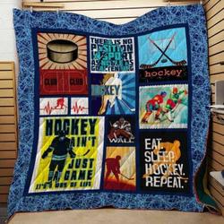 Hockey Cla1610447Q Quilt Blanket and Home Decor