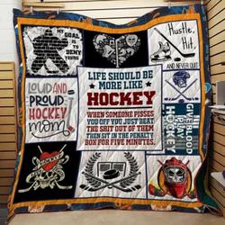 Hockey Cla1610448Q Quilt Blanket and Home Decor