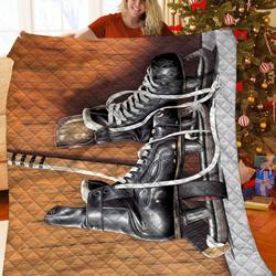 Hockey Quilt Rtu and Home Decor