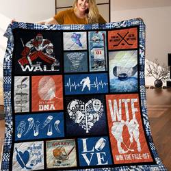 Hockey Quilt Ruj and Home Decor