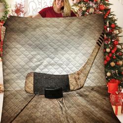 Hockey Quilt Ryf and Home Decor