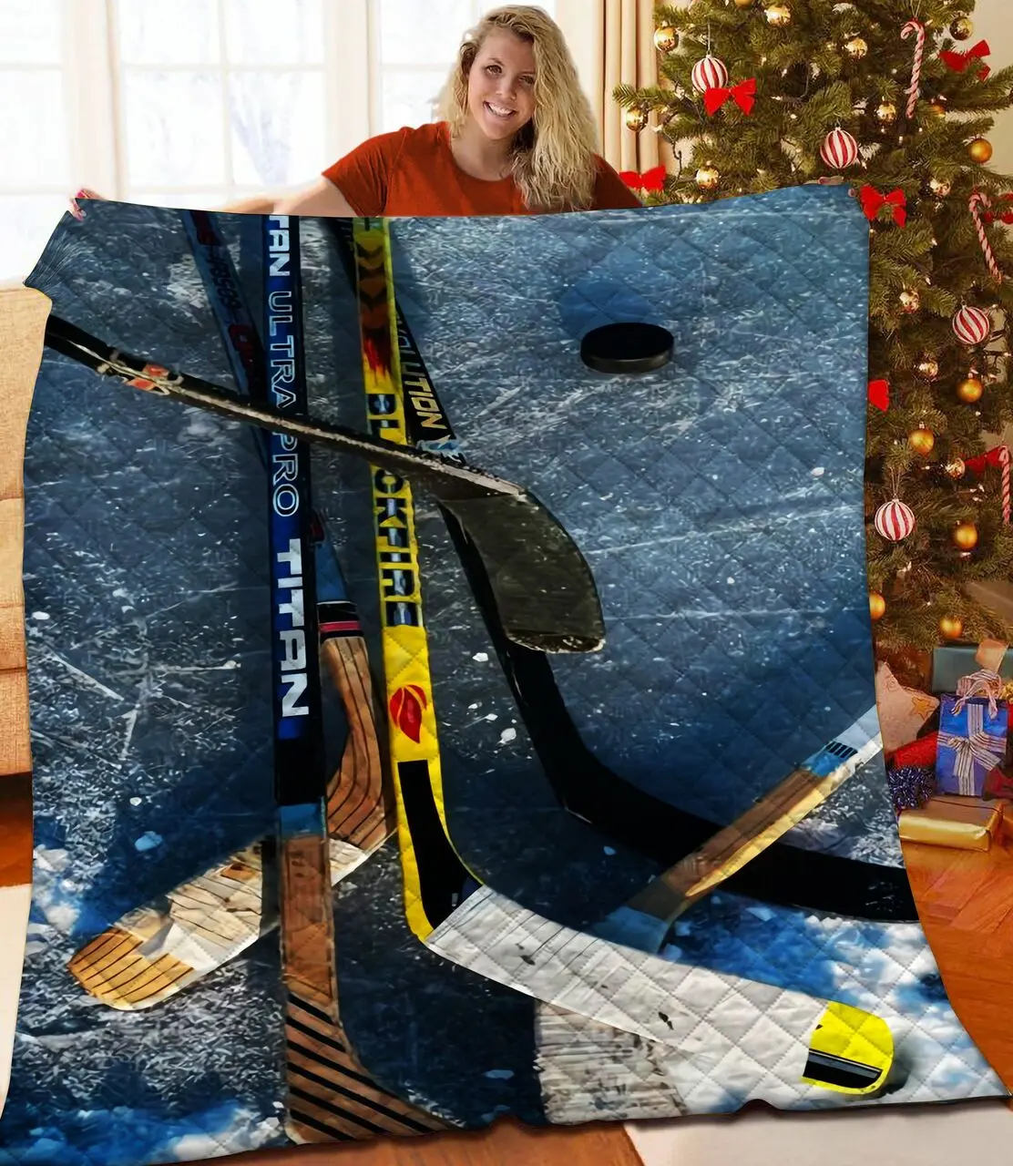 Hockey Quilt Rzo and Home Decor