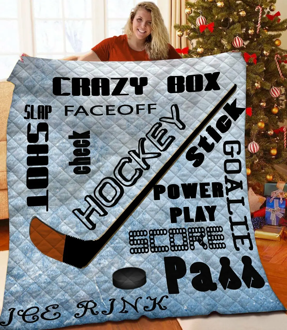 Hockey Quilt Sai and Home Decor
