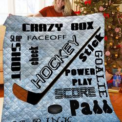 Hockey Quilt Sai and Home Decor