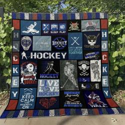 Hockey Tn280513 Quilt Blanket and Home Decor