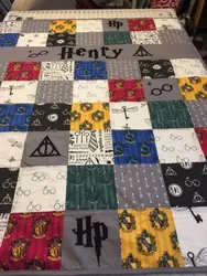 Hogwarts Houses 02 Quilt Blanket Tr12  Quilt and Home Decor