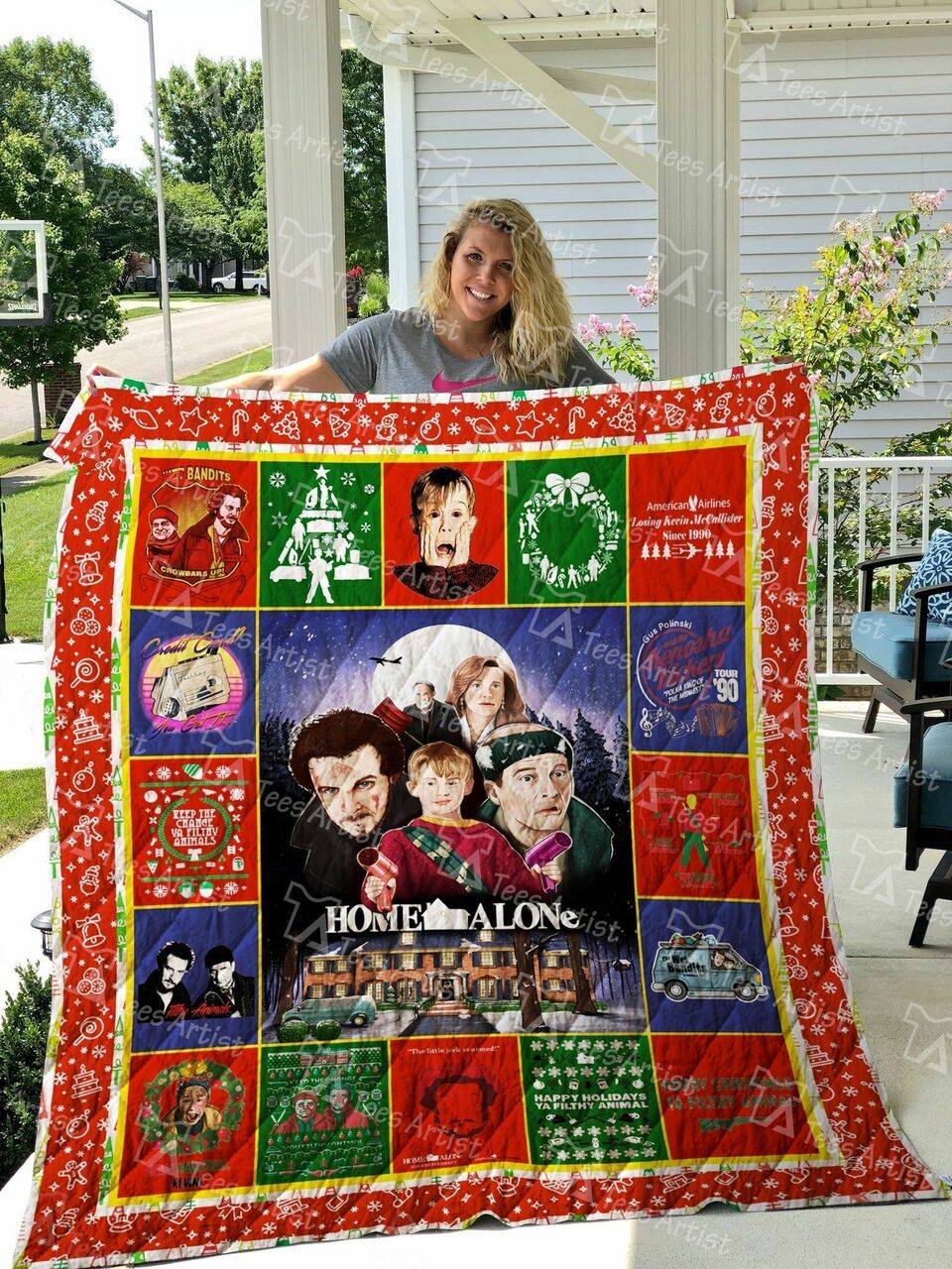 Home Alone Quilt Blanket 01893 and Home Decor