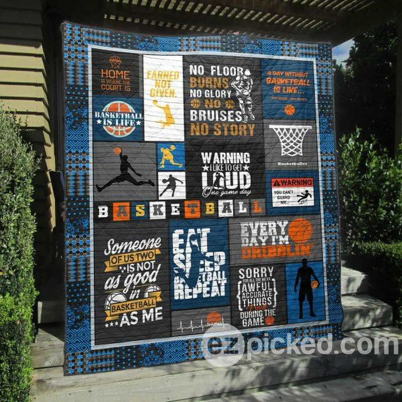 Home Is Where The Court Is Quilt Blanket Py68 Quilt and Home Decor