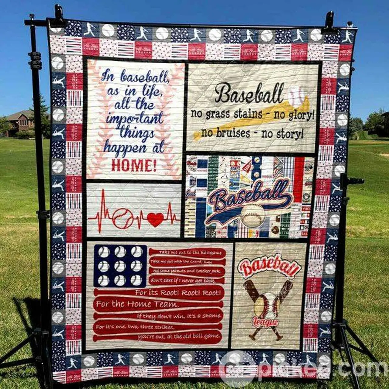 Home Run Quilt Blanket Ypm0 Quilt and Home Decor