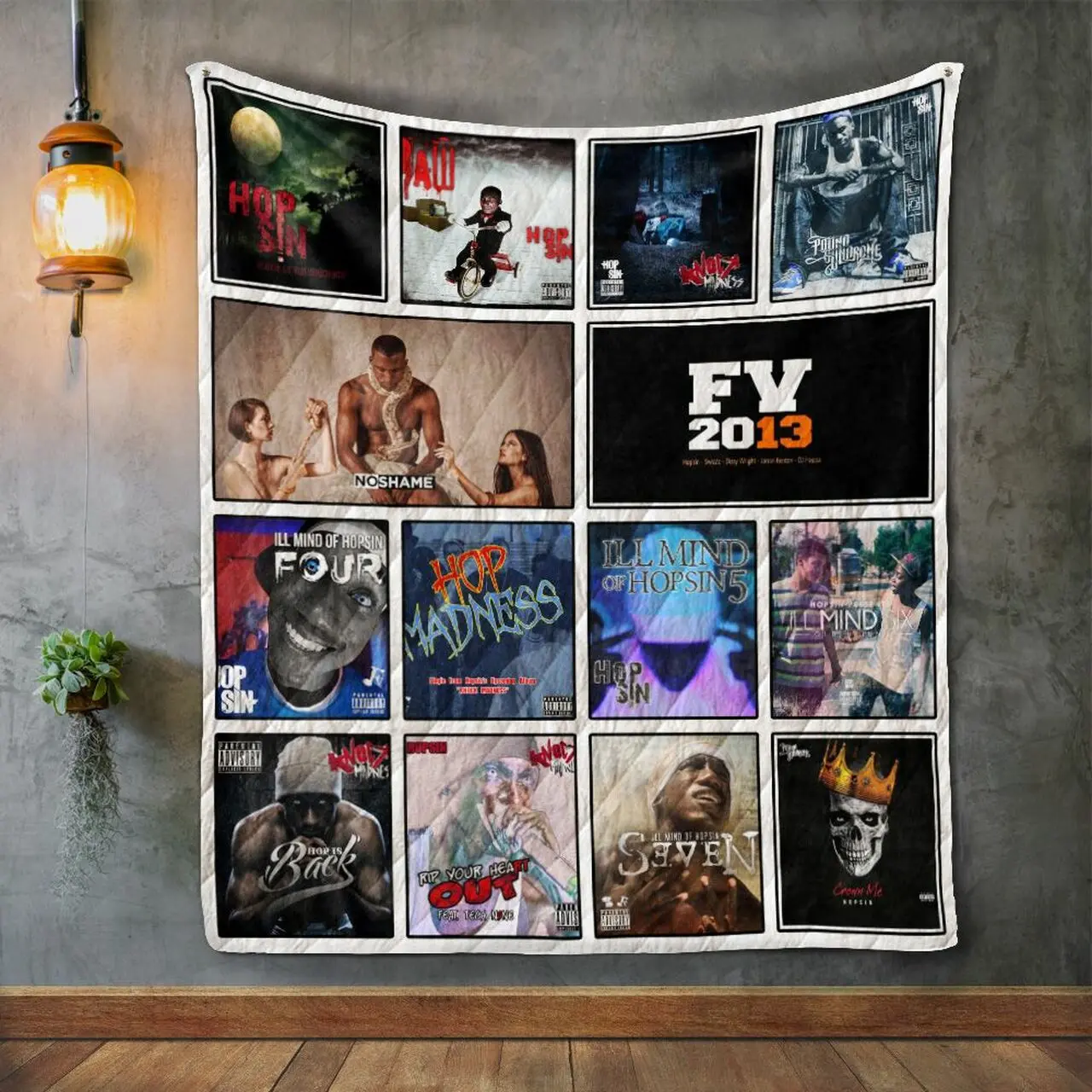 Hopsin Album Covers Quilt Blanket and Home Decor