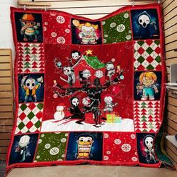 Horror Christmas Quilt Blanket 01729 and Home Decor