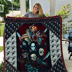 Horror Halloween Quilt and Home Decor