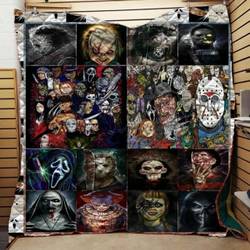 Horror Squad Quilt Blanket B and Home Decor