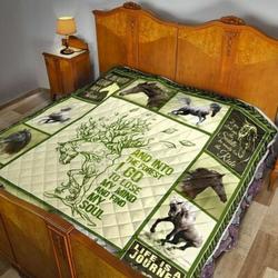 Horse 3D Customized Quilt Va63 V1 and Home Decor