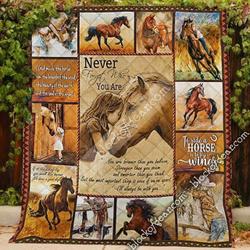 Horse 3D Customized Quilt Va63 V165 and Home Decor