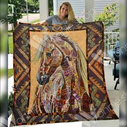Horse 3D Customized Quilt Va63 V173 and Home Decor