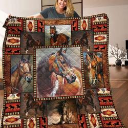 Horse Animal 3D Customized Quilt Da TUH24260 PLEN2407 and Home Decor