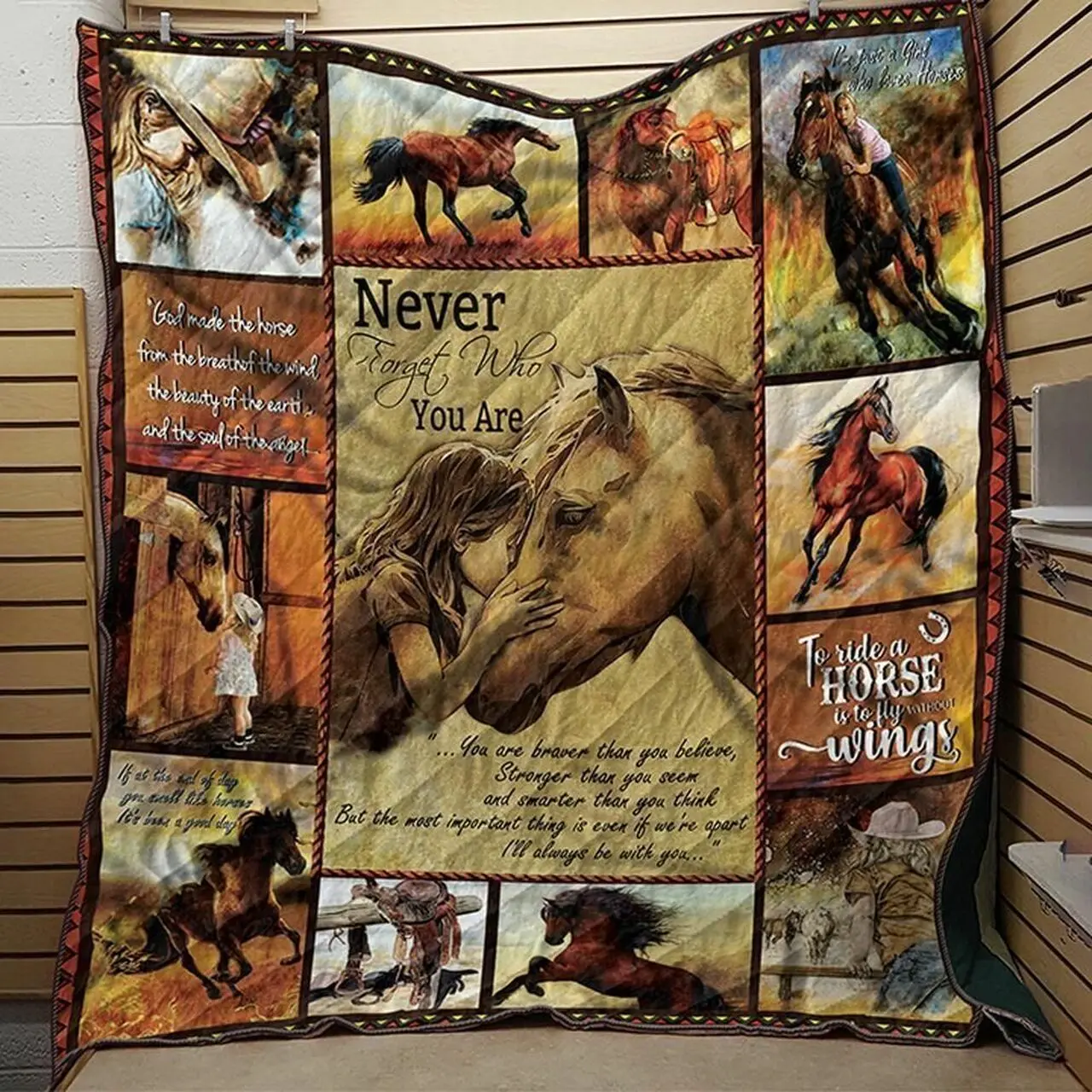 Horse Animal World 3D Customized Quilt and Home Decor