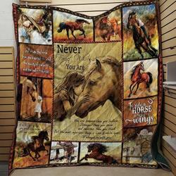 Horse Animal World 3D Customized Quilt and Home Decor