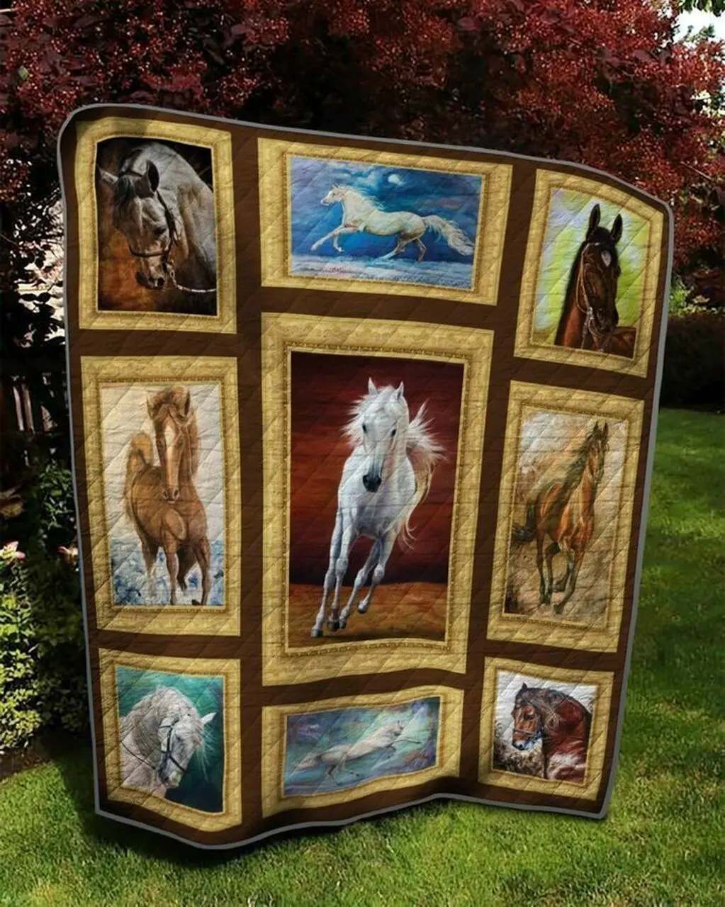 Horse AWE V3 3D Customized Quilt and Home Decor