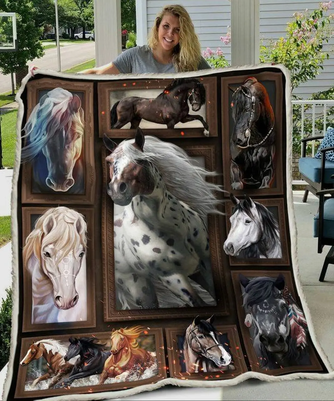 Horse Beautiful Quilt Lty and Home Decor