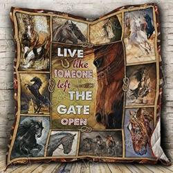 Horse CL19100408MDQ Quilt Blanket and Home Decor