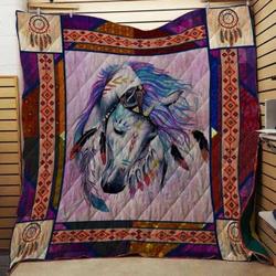 Horse Cla1610192Q Quilt Blanket and Home Decor