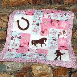 Horse Cowgirl Hur Quilt Cysiij and Home Decor