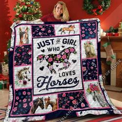 Horse Girl Great V 3D Customized Quilt and Home Decor