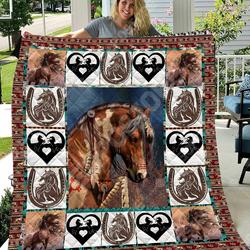 Horse Gopo Asri 3D Customized Quilt and Home Decor