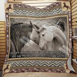 Horse Love Quilt Blanket Dhc03021337Td and Home Decor