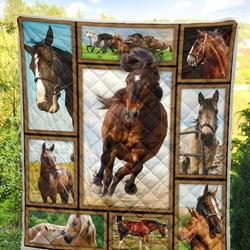 Horse Love The Wild WBM416 Awesome 3D Customized Quilt and Home Decor
