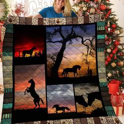 Horse MT V5 3D Customized Quilt and Home Decor