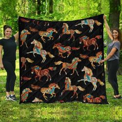 Horse Native JM14 NTTH011298 3D Customized Quilt and Home Decor